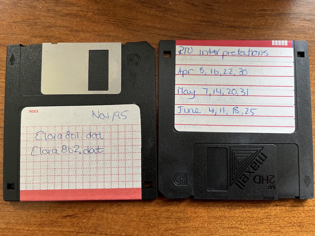 Image of 2 3.5" diskettes