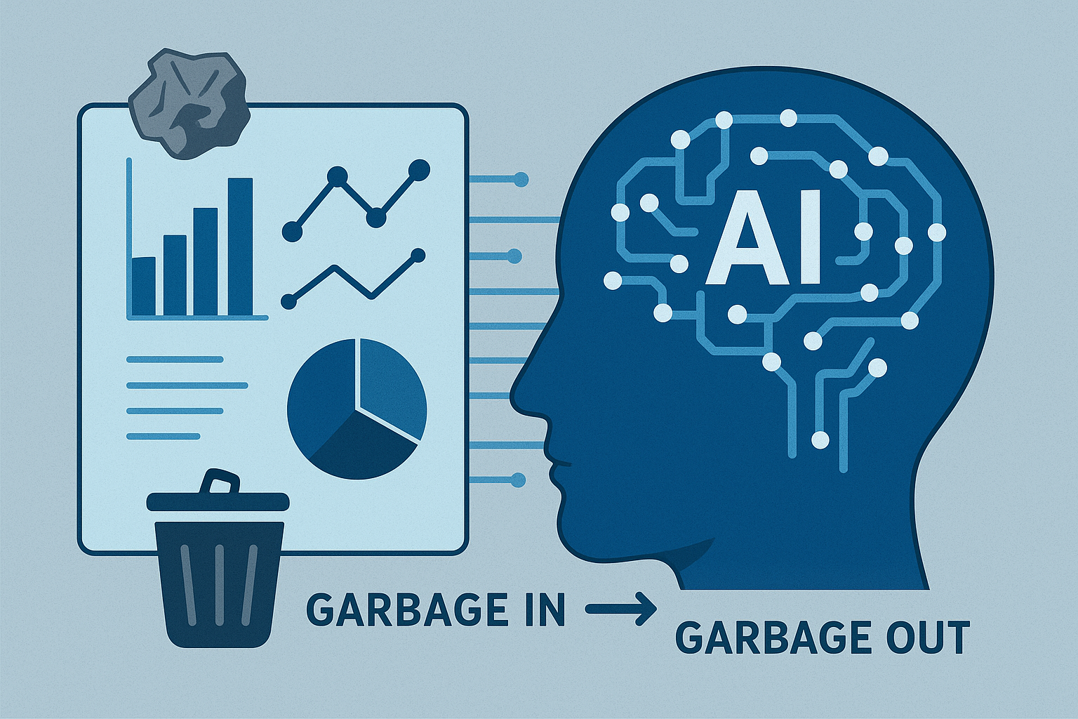 AI generated image of AI and data